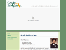 Tablet Screenshot of gradypridgen.com